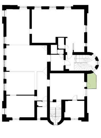 Parveke mittauspiirustuksissa.