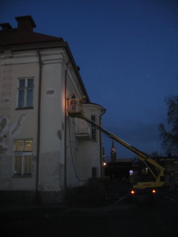 Muovimaalin poishiontaa joulukuussa 2006.