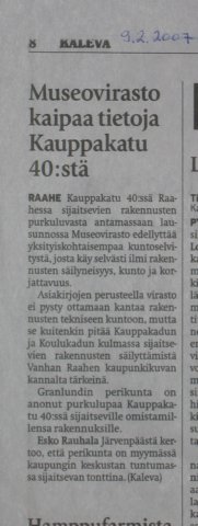 Kauppakatu 40.