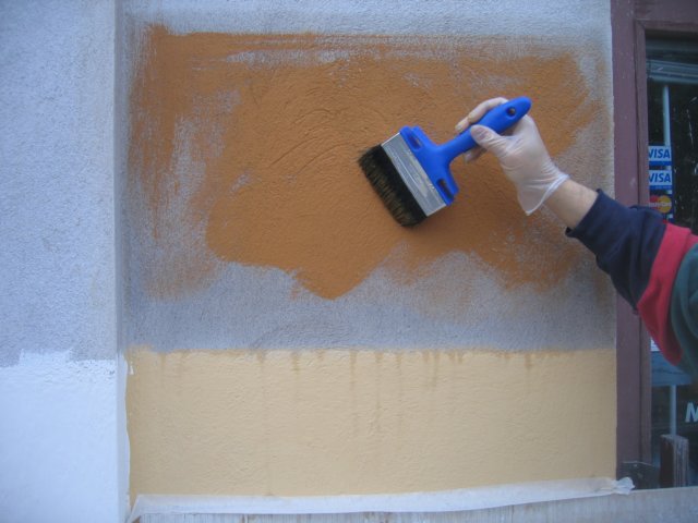 Kalkkimaalauken koepinta syksyll&auml; 2007.