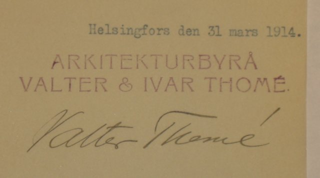 Valter Thomén allekirjoitus.