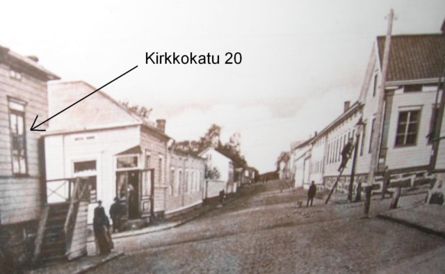 Koulukatua 1800-luvun lopulla.