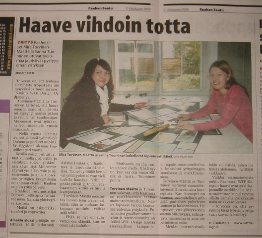 Raahen Seudun artikkeli